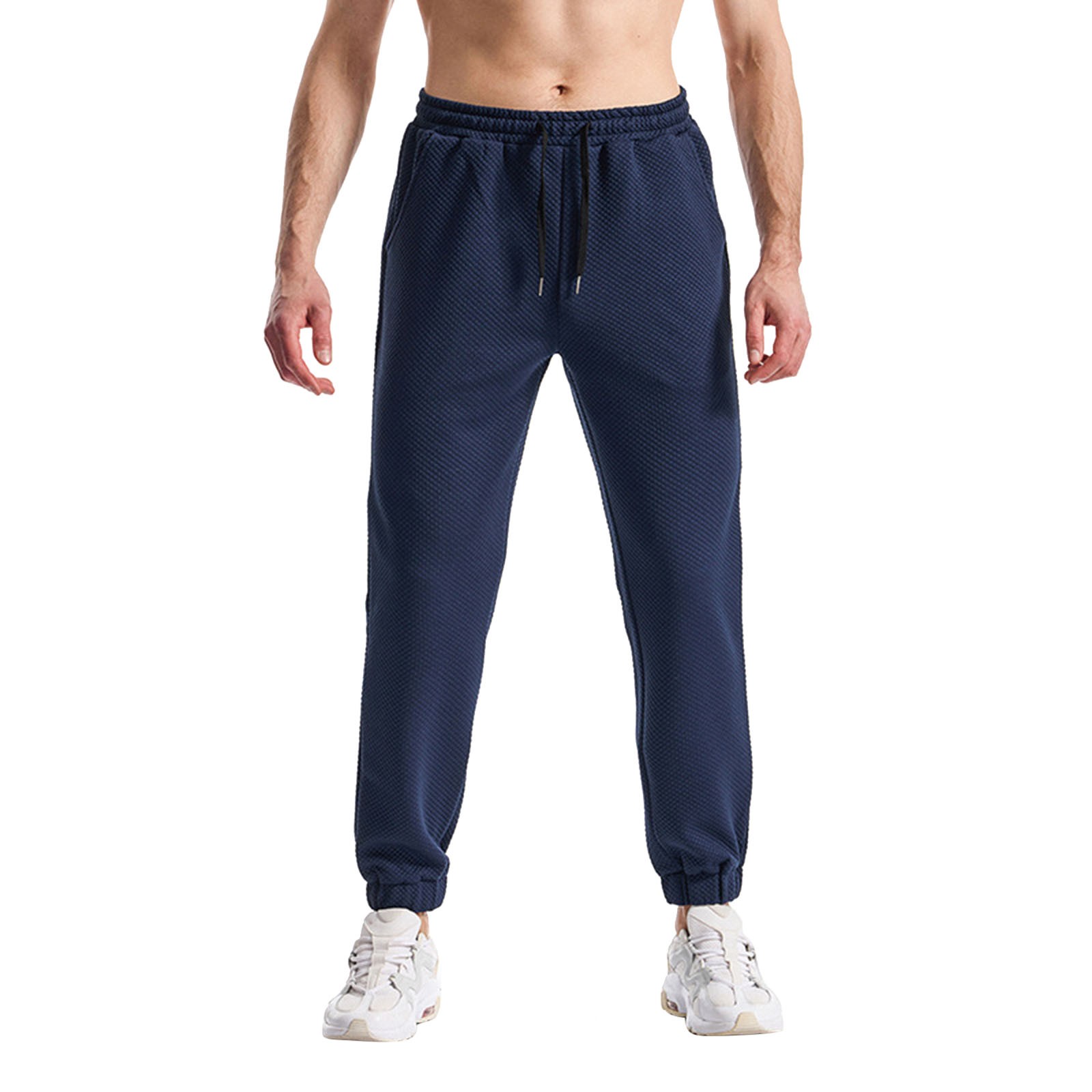 thumbnail image 1 of Pantalones largos ligeros y transpirables de verano para hombre, para el día a día: tejido suave, corte holgado, fáciles de combinar, ideales para climas cálidos., 1 of 4